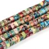 sz105 Jaspis cesarski kamień naturalny krążki 6~6,5 x 2,5~3,5 mm pasmo 38cm